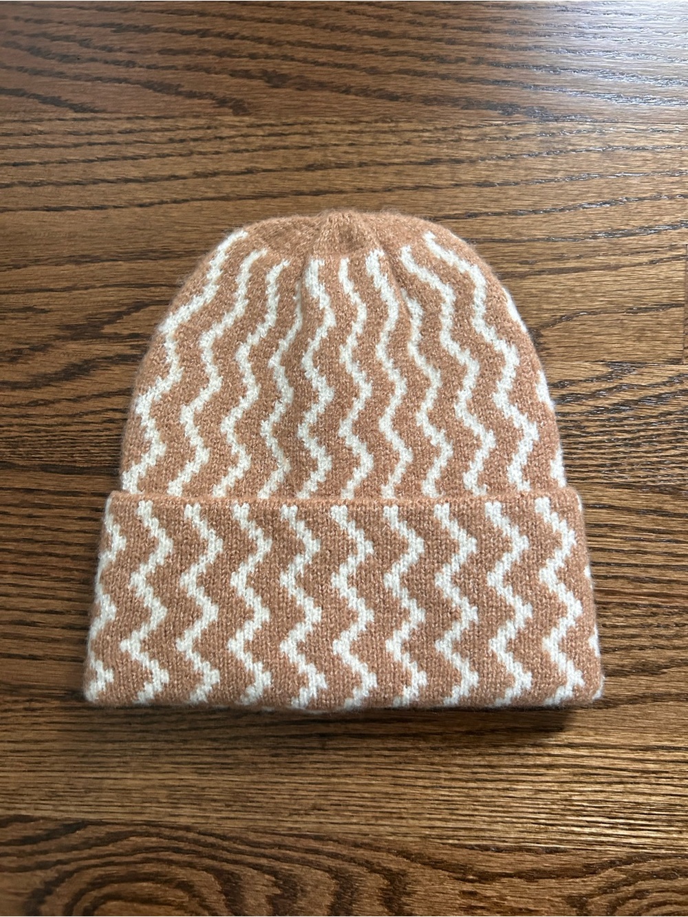 Anthropologie Maeve Zig-Zag Pattern Knit Beanie